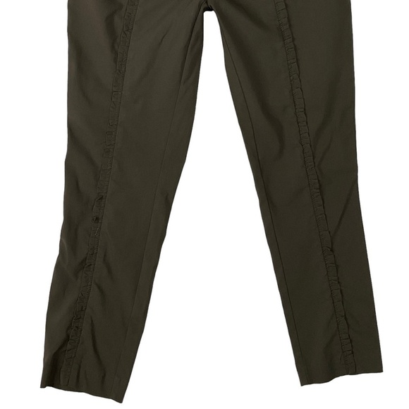 Soft Surroundings Rochelle Ruffle Seam Slim Straight Pull On Stretch Pants Sz M - Picture 4 of 10
